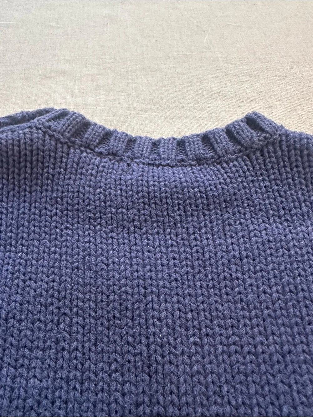 Ralph Lauren USA Flag Navy Knit Sweater 100% Cotton - Picture 9 of 10